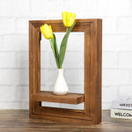 Nattol Floating Shelves with Artificial Tulips Flowers